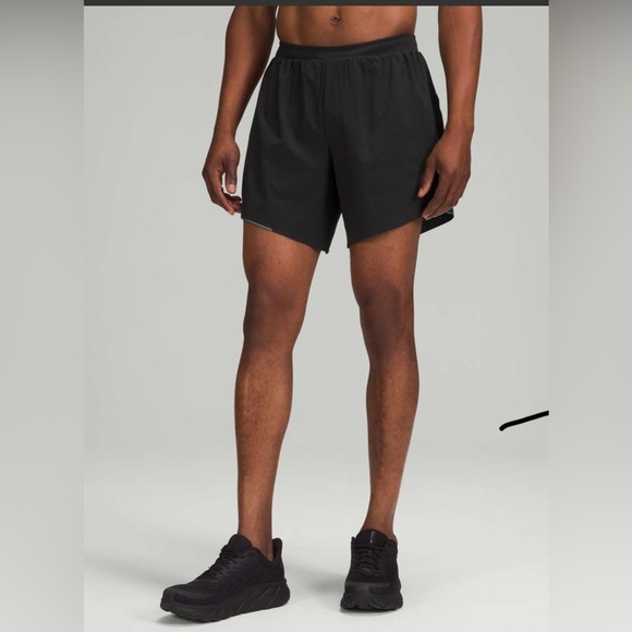 Lululemon Men’s Outpacer Short 6" in Black Size Large M7AU8S - Picture 1 of 8